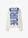 Burberry Logo Wool Sweater In String