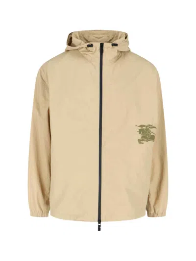 BURBERRY BEIGE NYLON BLEND JACKET