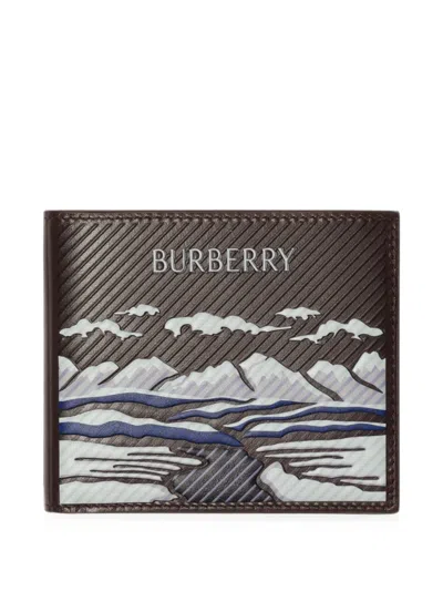 Burberry Logo-appliqué Wallet In Black