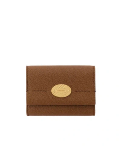 Burberry Logo-detail Wallet In Brown