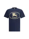 Burberry Mens Brand-print Crewneck Cotton-jersey T-shirt Black Xl