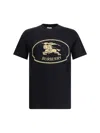 Burberry Mens Brand-print Crewneck Cotton-jersey T-shirt Black Xl