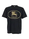 Burberry Cotton T-shirt With Knight Stamp