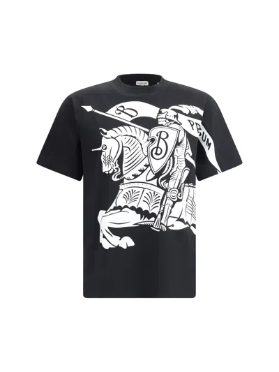 Burberry Short Sleeve T-shirt In Black