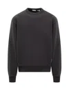 Burberry Black Solid Crew Neck Sweatshirt In Pink