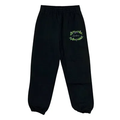 Burberry Logo-embroidered Track Pants In Black
