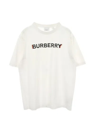 Pre-owned Burberry Logo-print Short-sleeve T-shirt In White