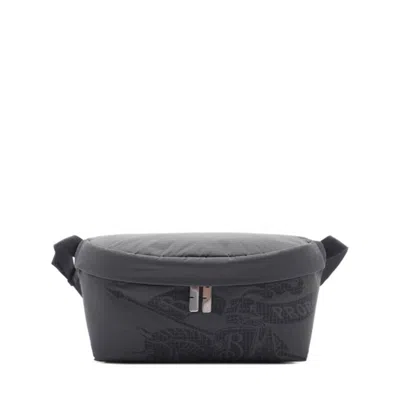 Burberry Logo-printed Windbreaker Belt Bag In Purple
