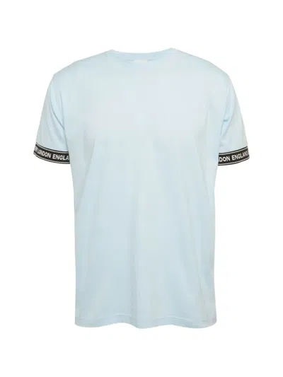 Pre-owned Burberry Logo-tape Loose-fit T-shirt In Blue