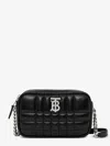 Burberry Quilted Leather Mini Lola Camera Bag In Black