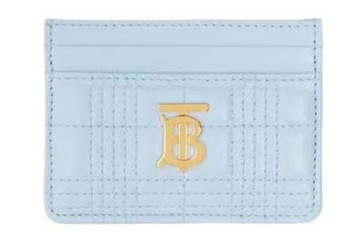 Pre-owned Burberry Lola Card Case Blue
