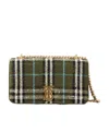 Burberry Lola Check-print Shoulder Bag In Green