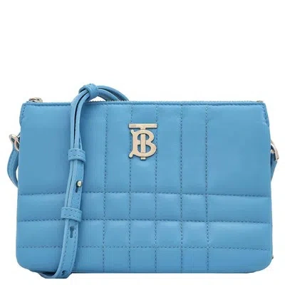 Pre-owned Burberry Lola Double Pouch Bag 8052680 In Sky Blue