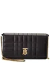 Burberry Lola Mini Leather Crossbody In Black