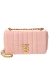 Burberry Woman Pink Nappa Leather Small Lola Shoulder Bag In Pink