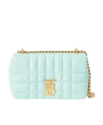 Burberry Small Lola Quilted Crossbody Bag In Green