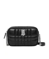 Burberry Quilted Leather Mini Lola Camera Bag In Black