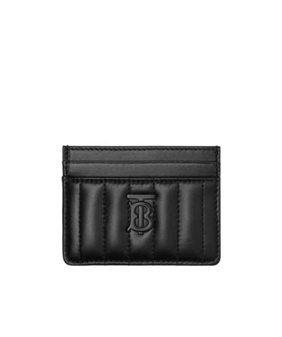 Burberry Lola Quilted Card Case In Black