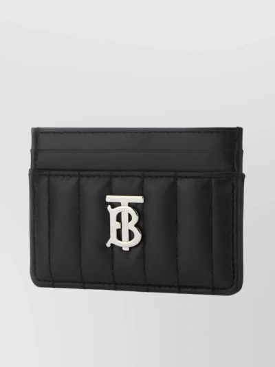 Burberry Lola Quilted Card Holder Companion In Black