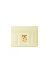 Burberry Lola Quilted Cardholder In Brown