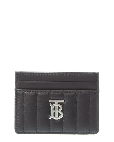 Burberry Lola Quilted Leather Card Holder In Black