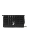 Burberry Lola Quilted Mini Bag In Black