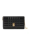 Burberry Quilted Leather Lola Mini Bag In Black