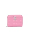 Burberry Lola Quilted Wallet In Pink
