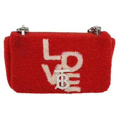Pre-owned Burberry Lola Red Synthetic Shoulder Bag ()