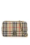 Burberry Women Mini Lola Vintage Check Shoulder Bag In Beige