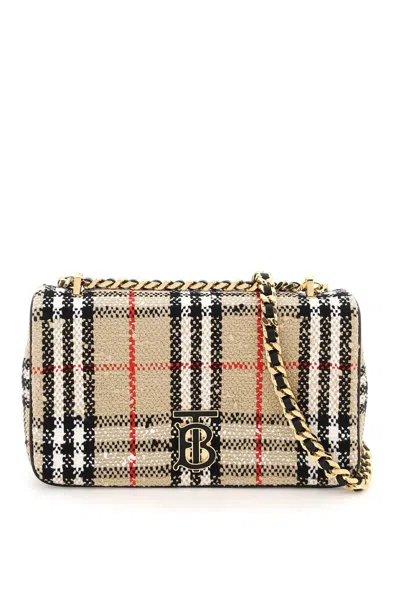 Burberry Lola Small Bag In Beige