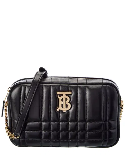Burberry Lola Small Leather Camera Bag In Black