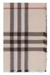 Burberry London-check Scarf In Beige