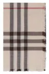 Burberry London-check Scarf In Beige