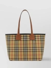 Burberry Embroidered Canvas Medium London Shopping Bag In Multicoloured