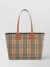 Burberry London Embroidered Canvas Tote Bag In Brown