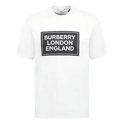 Pre-owned Burberry London England Logo T-shirt White