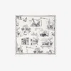Burberry London Calling Silk Twill Square Scarf In Monochrome