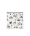 Burberry London Calling Silk Twill Square Scarf In Monochrome