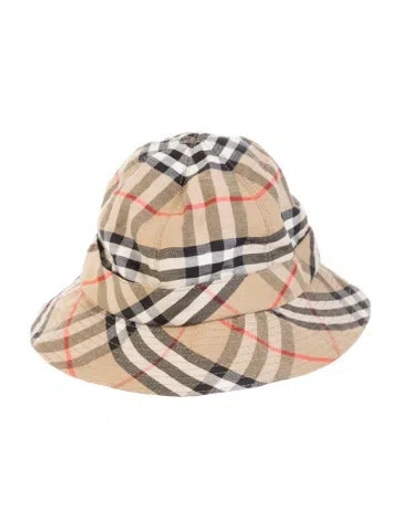 Pre-owned Burberry London Nova Check Monogram Cotton Canvas. In Multi