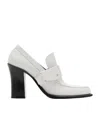 Burberry Shield Loafer Pump In White