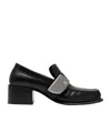 Burberry London Shield Square-toe Loafers In Black