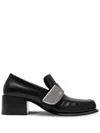 Burberry London Shield Square-toe Loafers In Schwarz