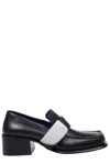 Burberry London Shield Square-toe Loafers In Black