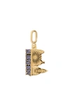 Burberry London Skyline Charm In Gold