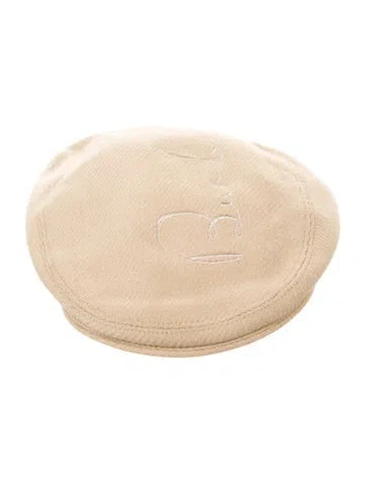 Pre-owned Burberry London Wool Newsboy Cap In Neutral