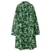 Burberry Long All Over Rose Print Raincoat
