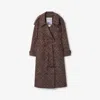 Burberry Long Baroque Viscose Blend Fitzrovia Trench Coat In Brown