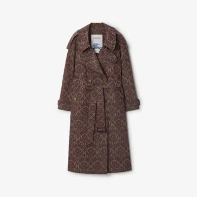 BURBERRY BURBERRY LONG BAROQUE VISCOSE BLEND FITZROVIA TRENCH COAT