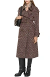 Burberry Long Baroque Viscose Blend Fitzrovia Trench Coat In Brown